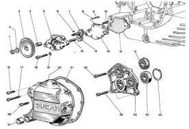 Oil Pump and Alternator Cover